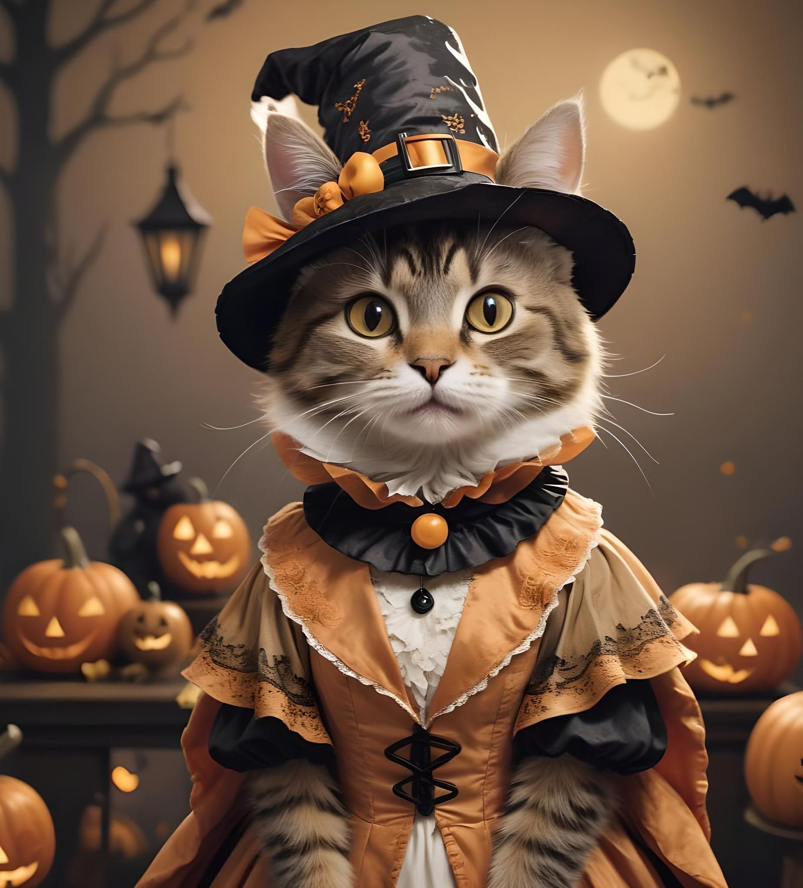 Halloween Cat Costume Party
