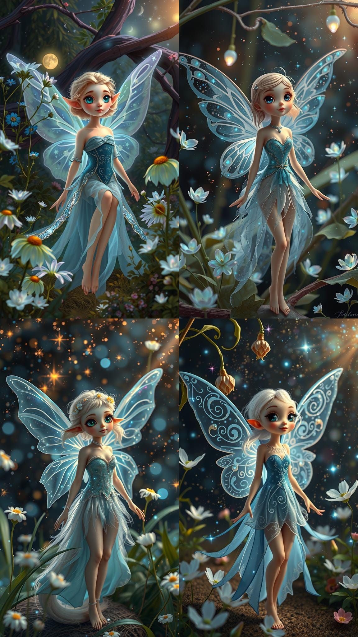 Ethereal Fairy with Constellation Wings