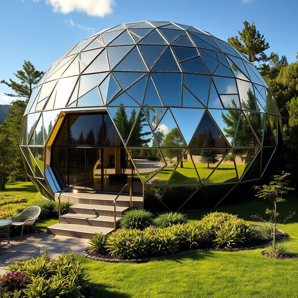 A geodesic chrome dome home (2)