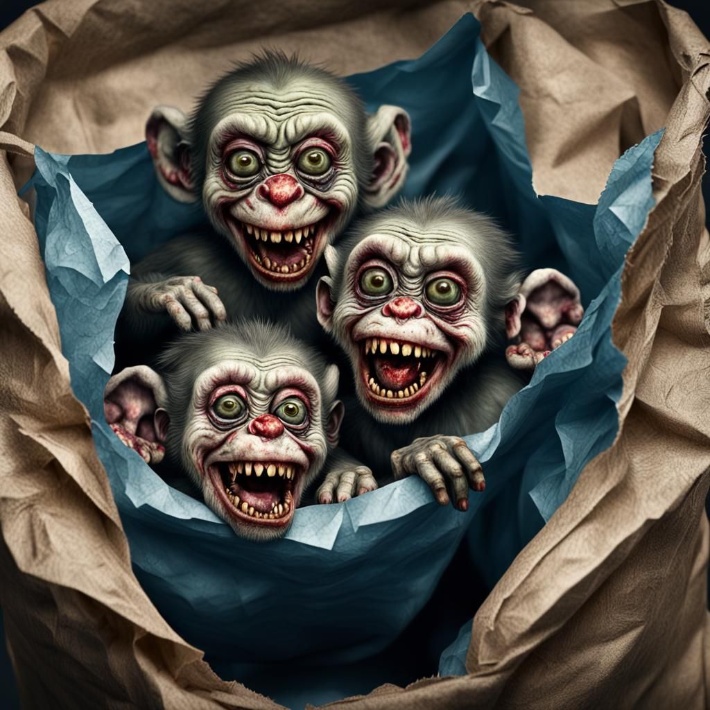 Zombie Monkey Clown Babies: Maniacal Grins
