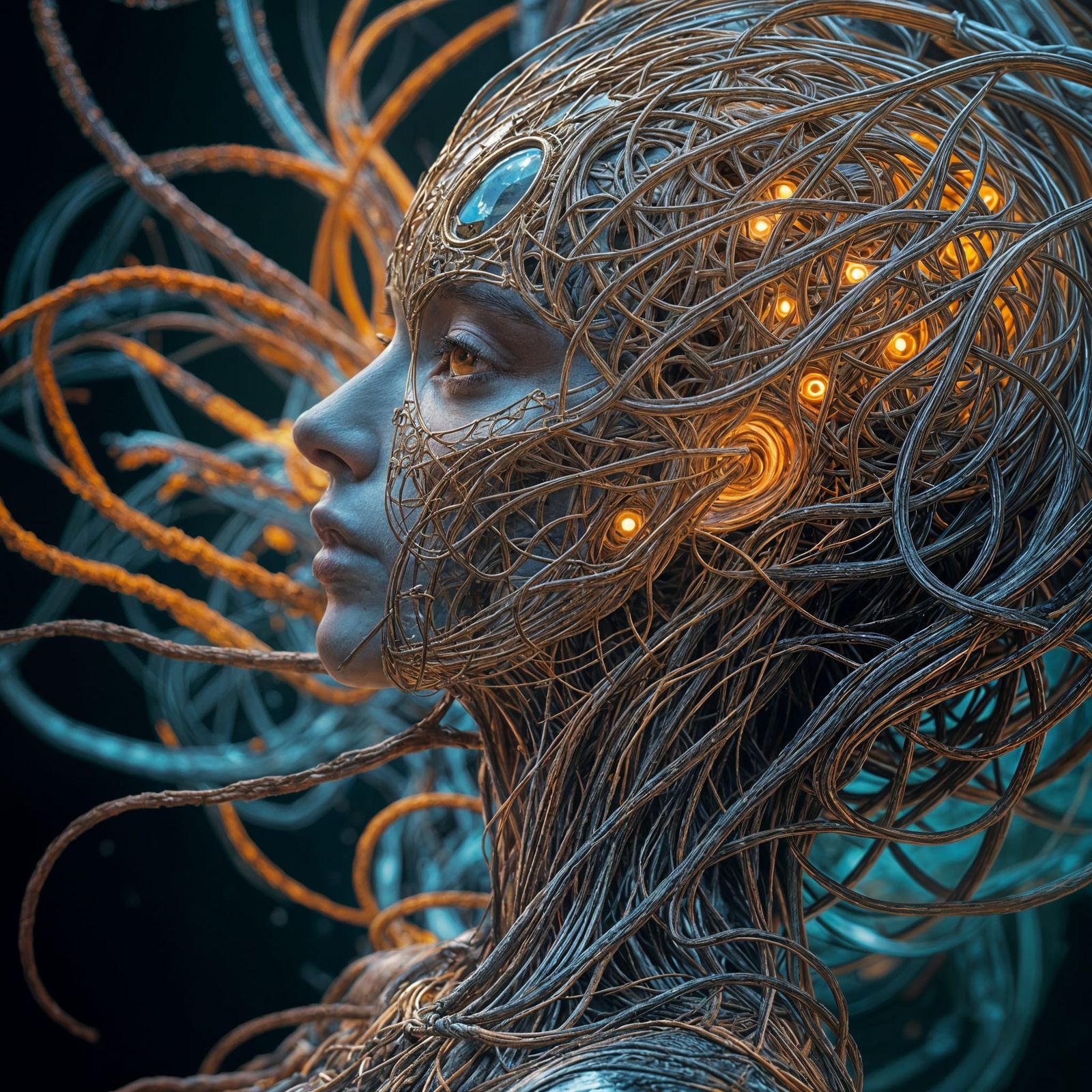 Intricate AI-Generated Composition