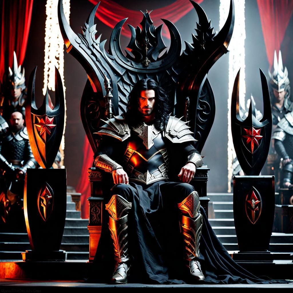 Hades on Throne in Norse Armor