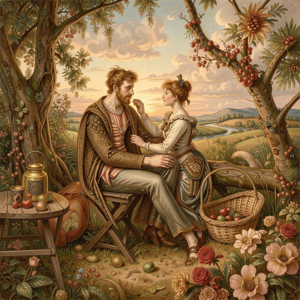 Enchanting Landscapes in Victorian Fairy Painting Style