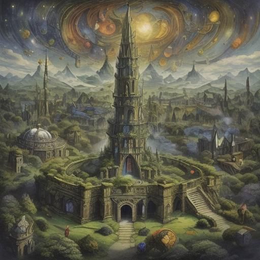 Picturesque Ringfort Village in Lush Moon Tree Valley