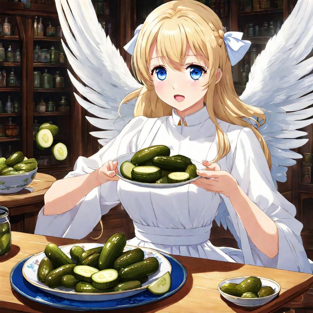 SerAngel with pickles