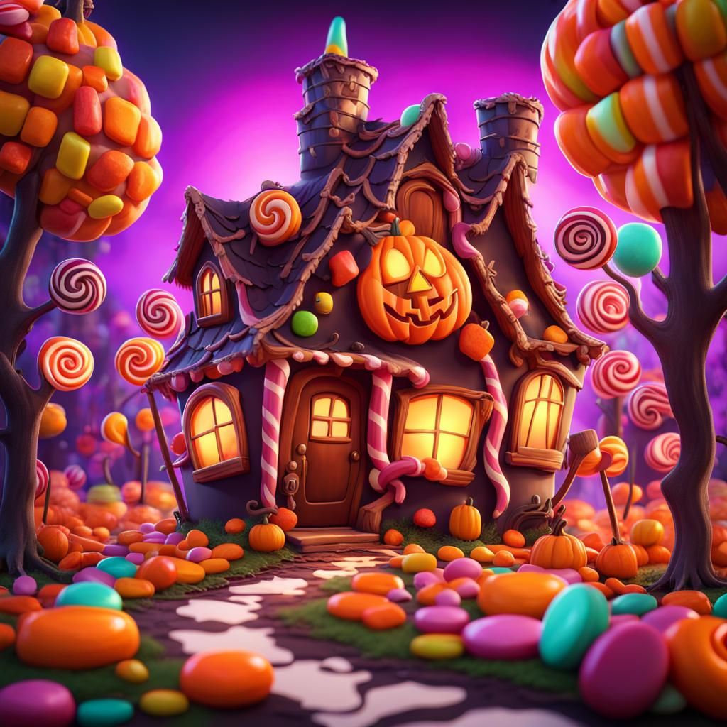Halloween Candy House in Haunted Candy Forest