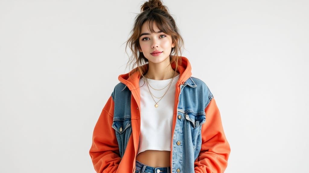 Ultra Realistic 4K Portrait of a Woman in Casual Streetwear