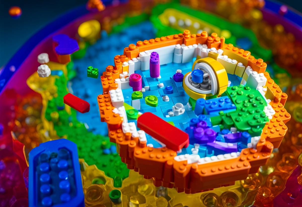 LEGO Microbiology Cell Anatomy Set in 3D