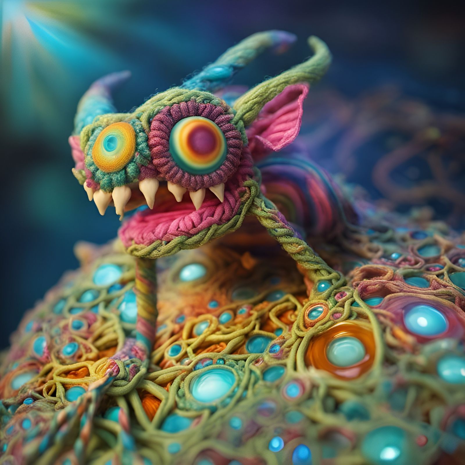 Overhead Kaleidoscope Shot with 3D Effect