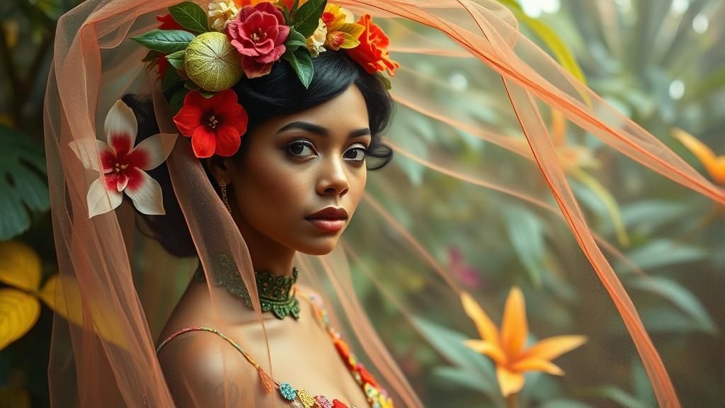 Kitsch Lady in a Surinam Jungle