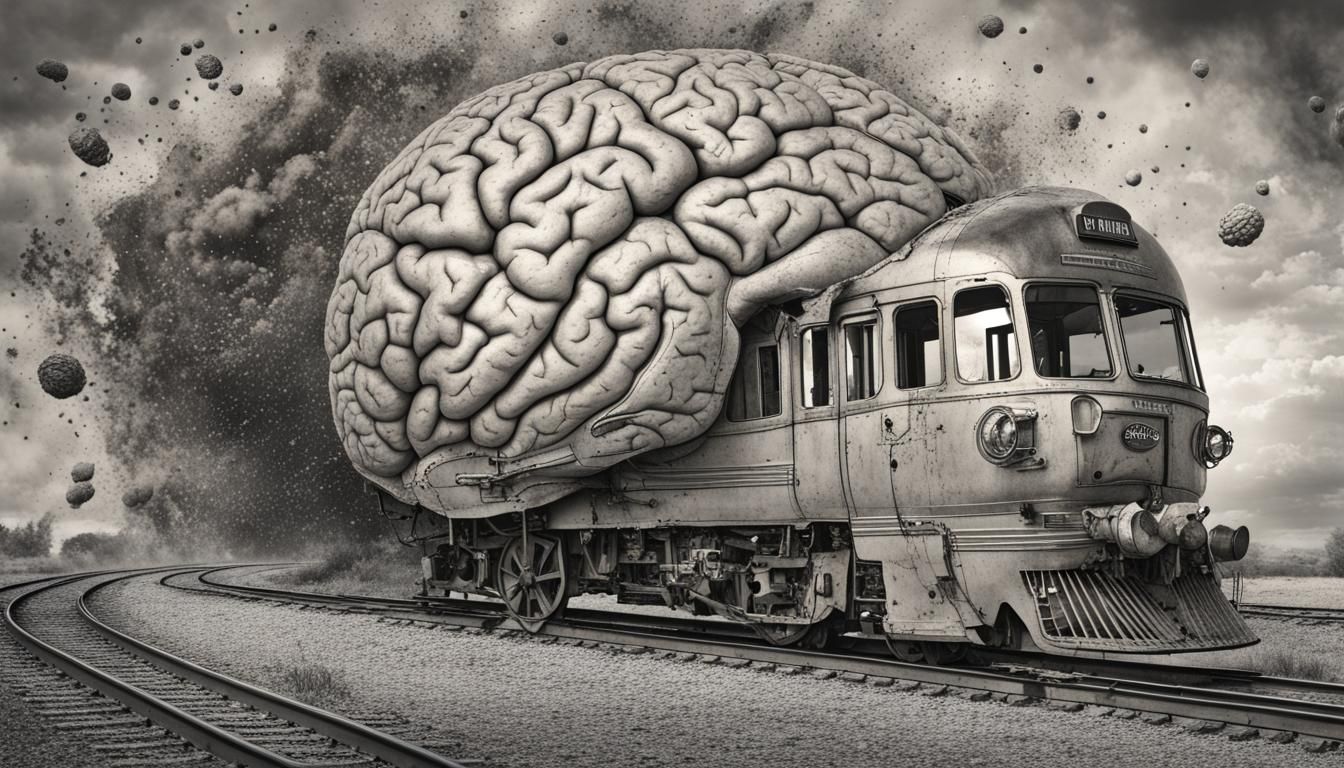 Exploded Brain, Train, and Vane: Surreal Explosion