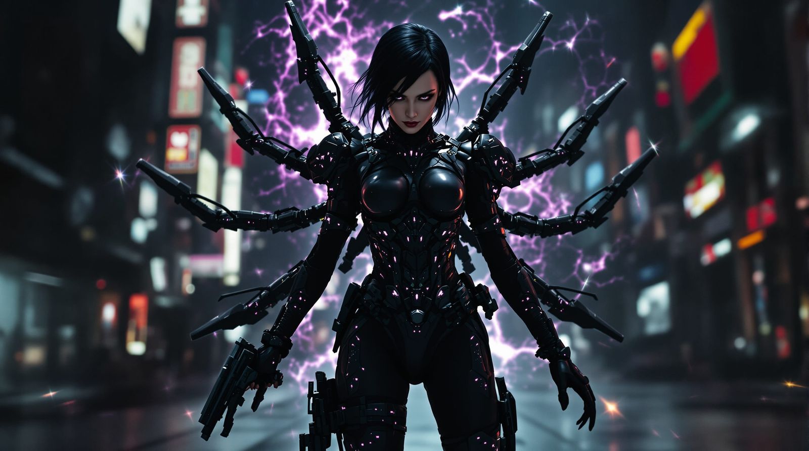 Æon Flux in Dystopian Sci-Fi Exoskeleton