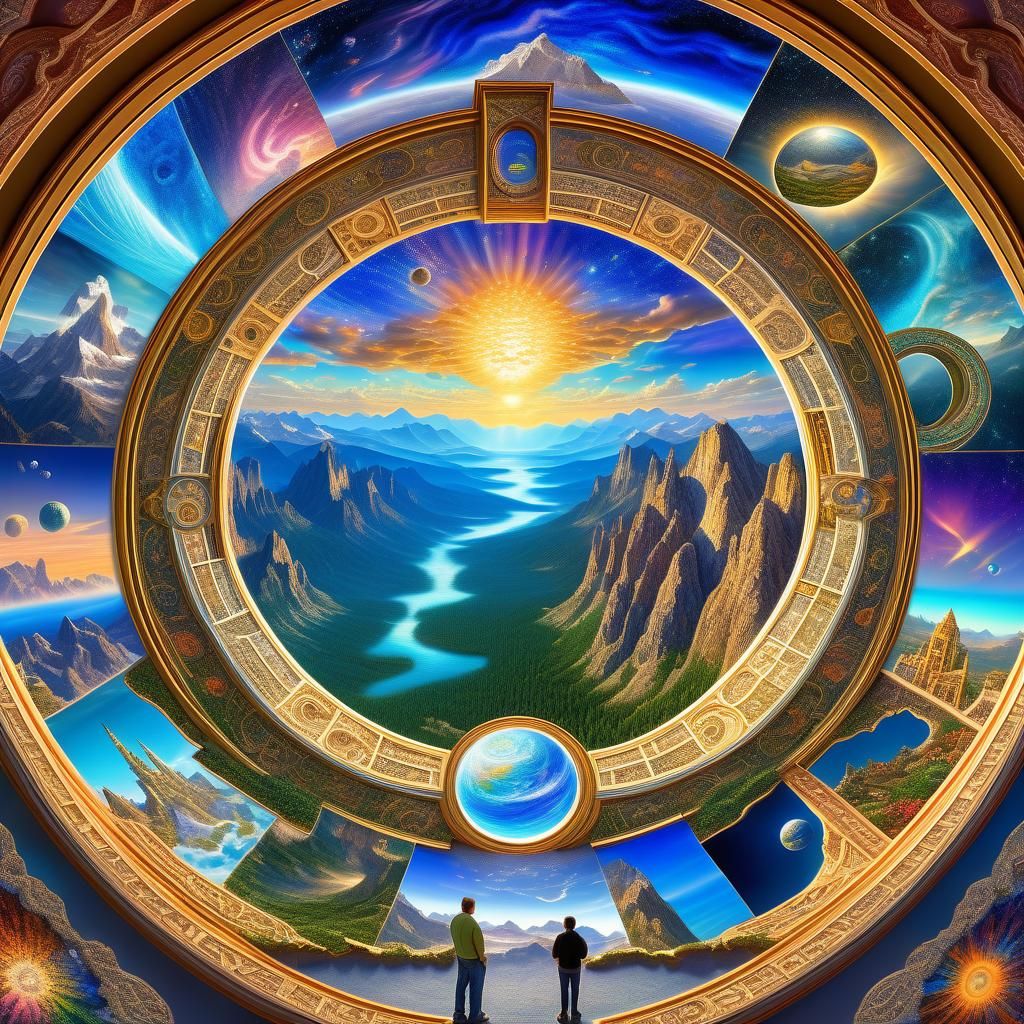 Vast Dream Vista Through Time-Space Portal