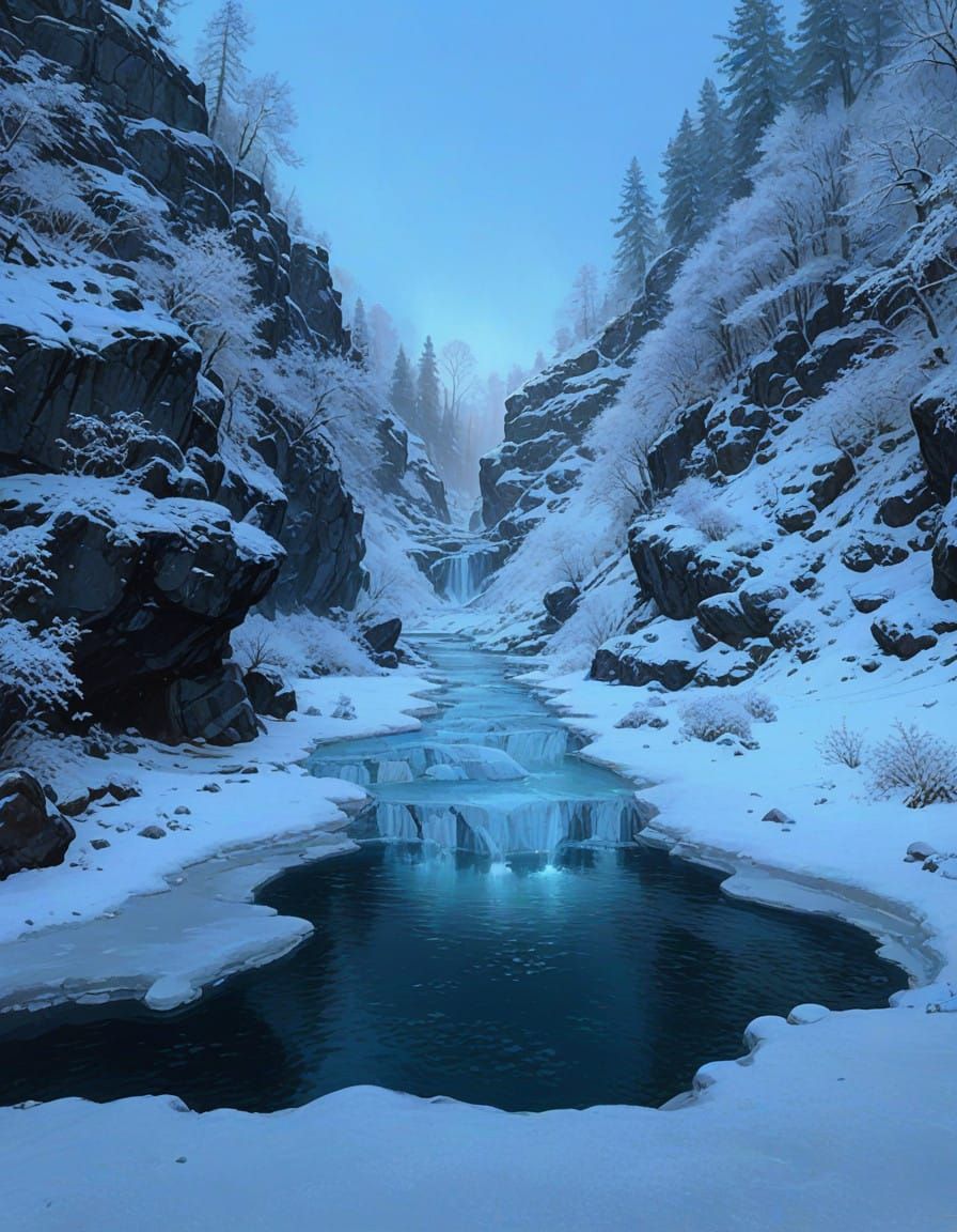 Winter Wonderland in Cozy Realism Style