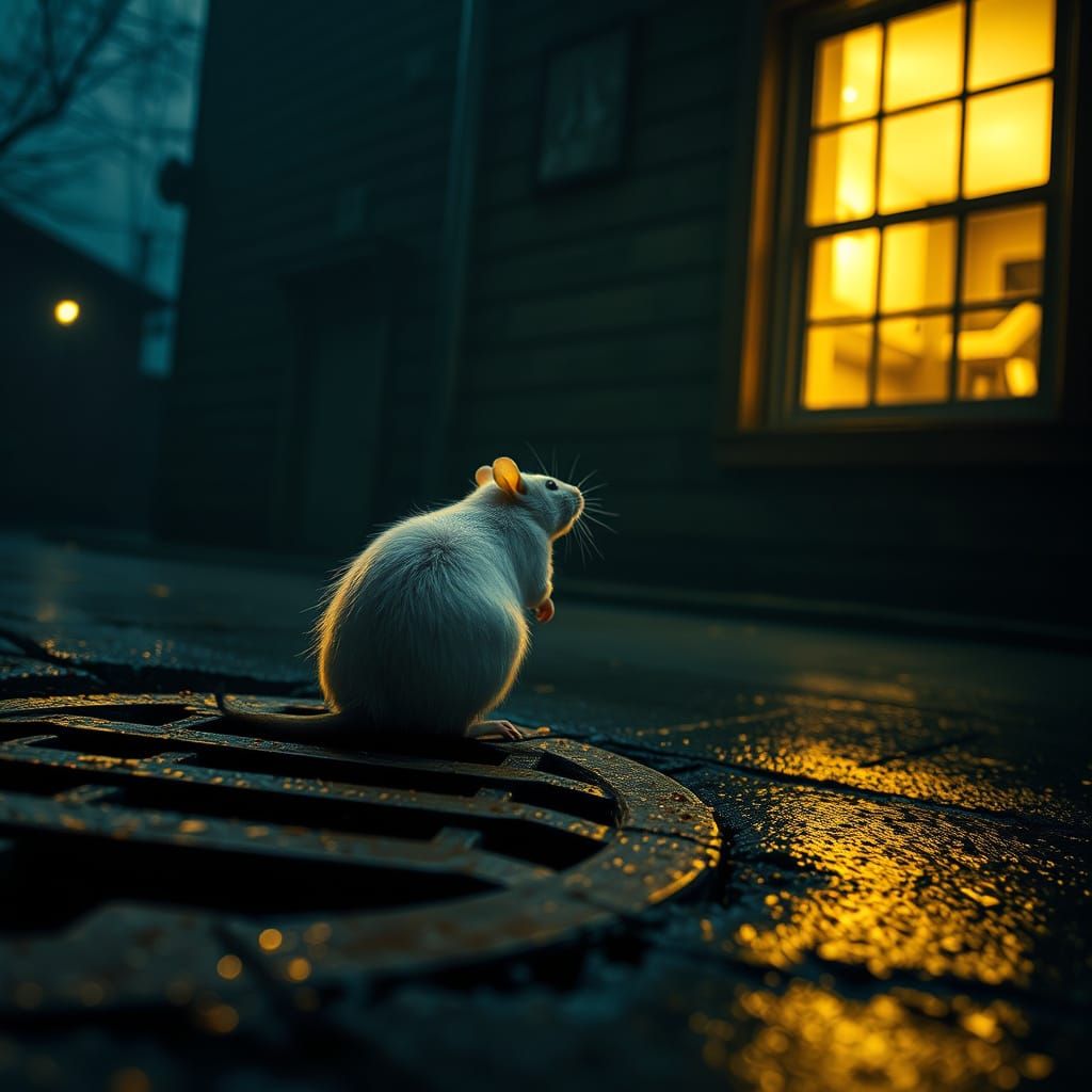 Whiskered Outcast Longs for Warmth