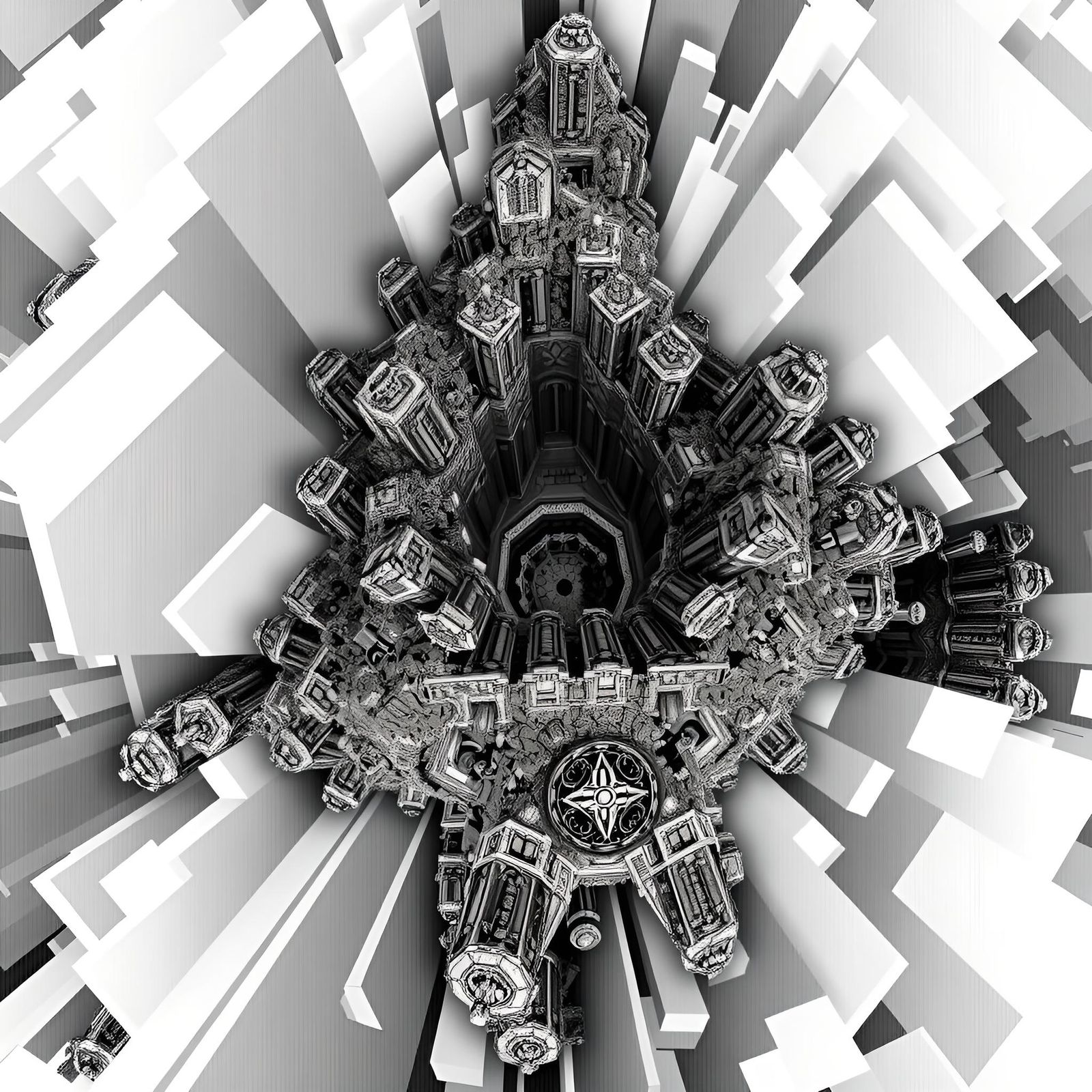 Corrupted Aerial Battle Scene with Visual Interference