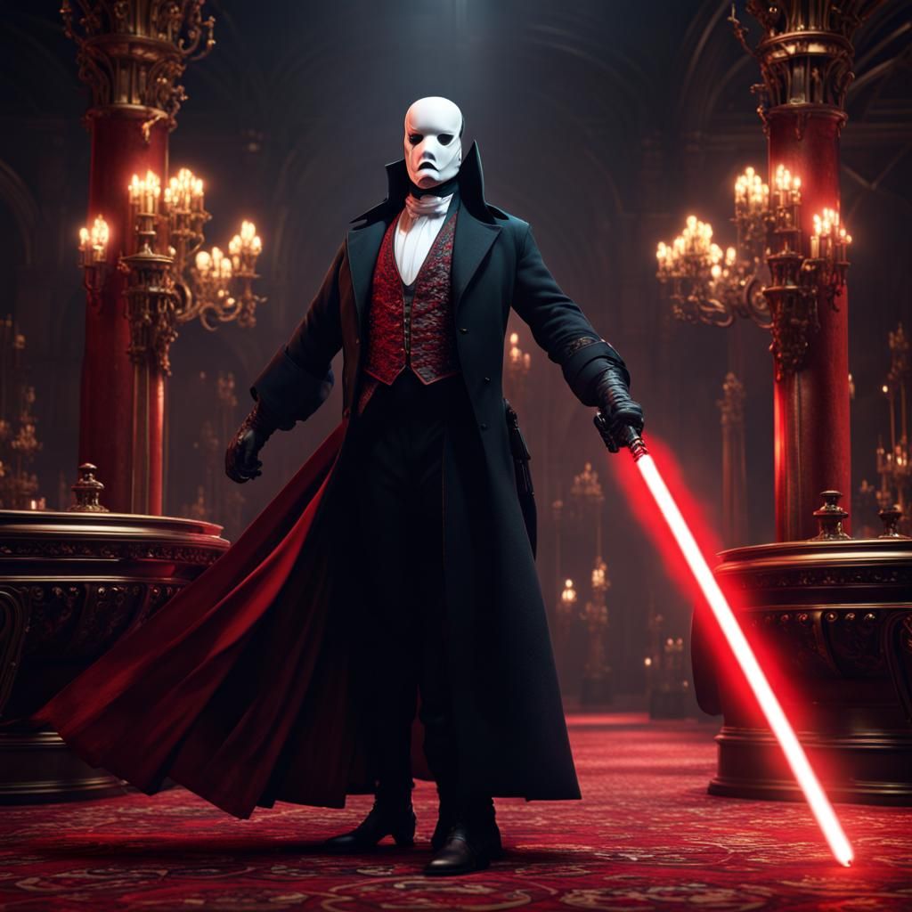 Phantom of the Opera with Lightsaber