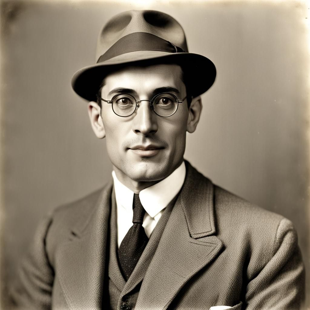 1930s Portrait of Italian Engineer Giovanni