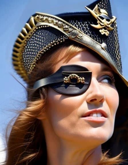 Female Pirate with Eyepatch: AI Interpretation