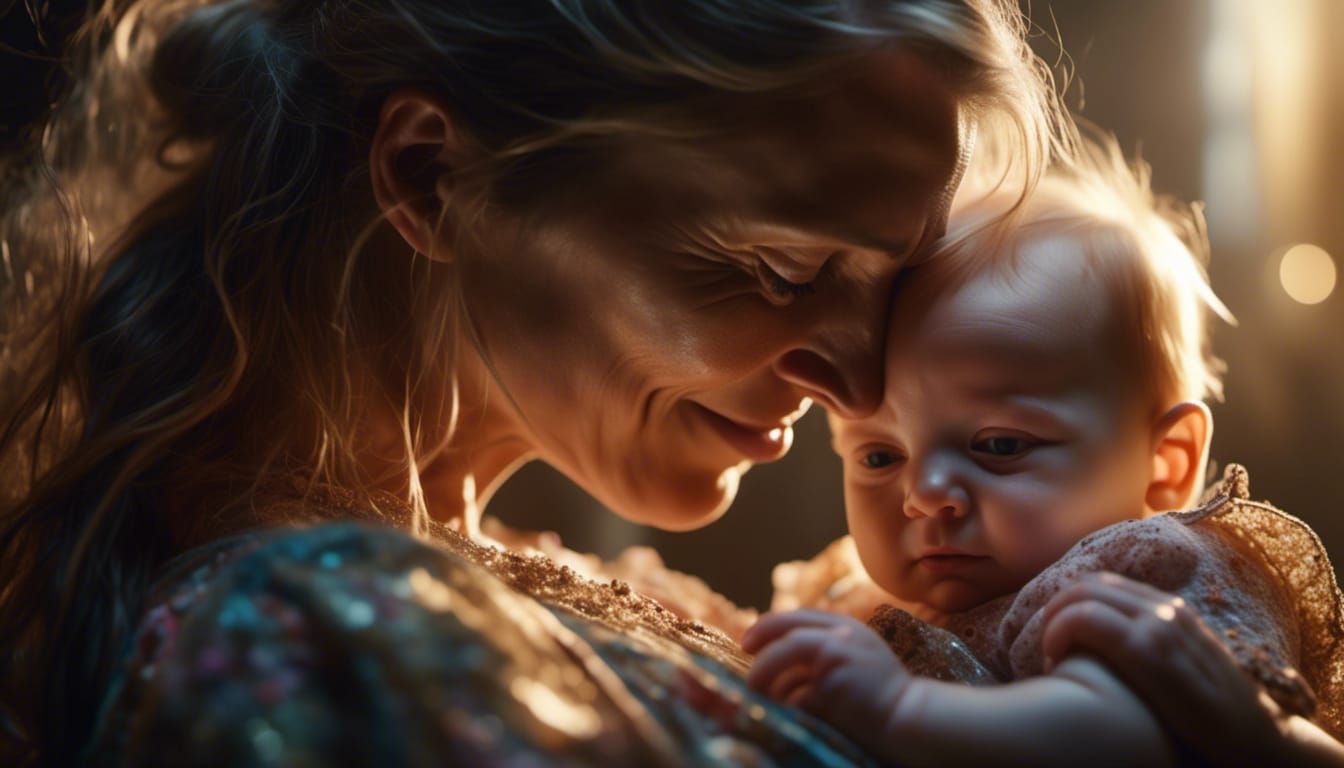 Grandmother and her granddaughters