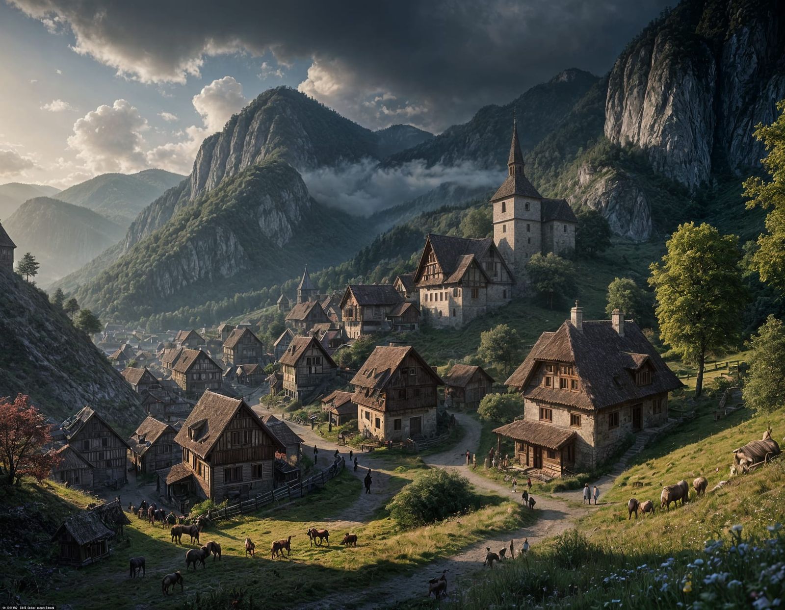 Stunning Transylvanian Village in Epic Cinematic Style