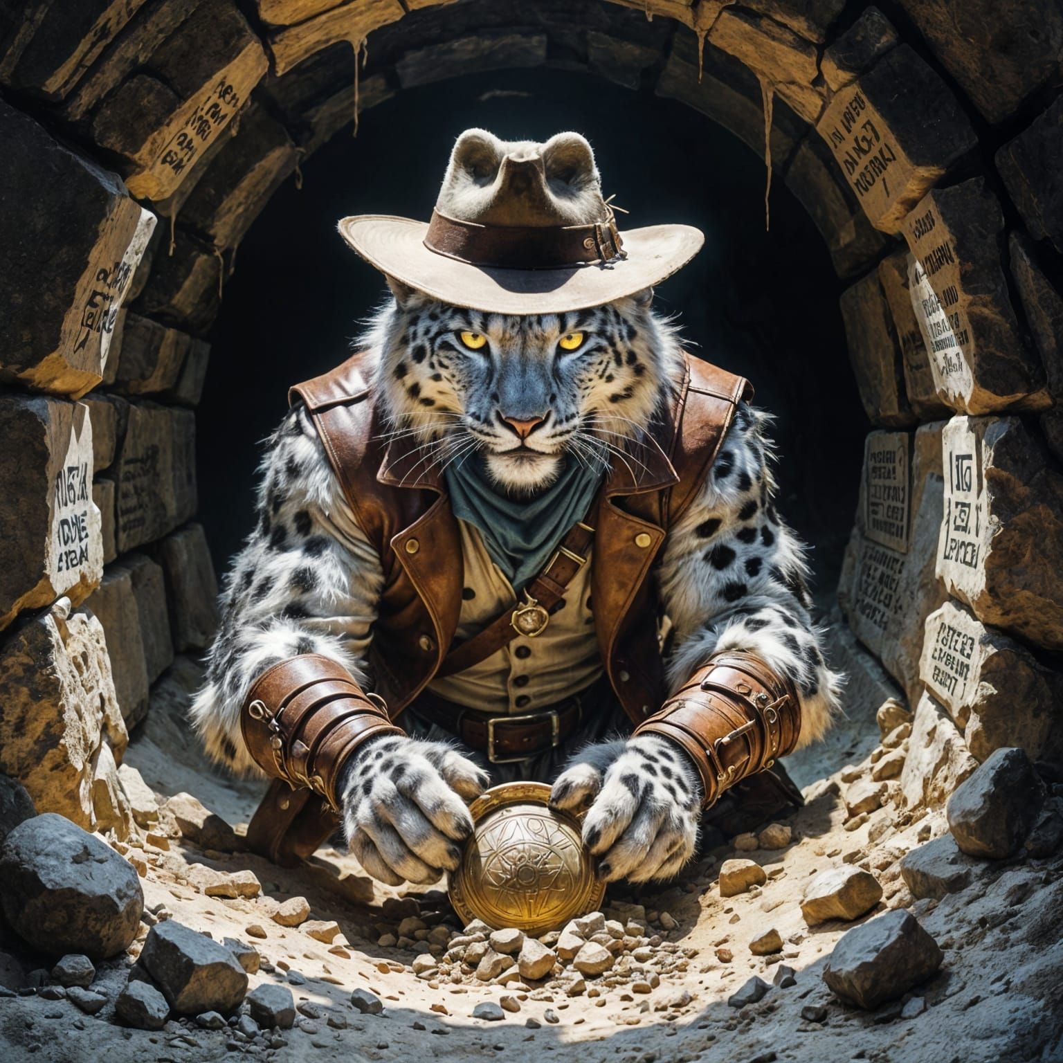 Snow Leopard Archaeologist Unearths Ancient Artifact