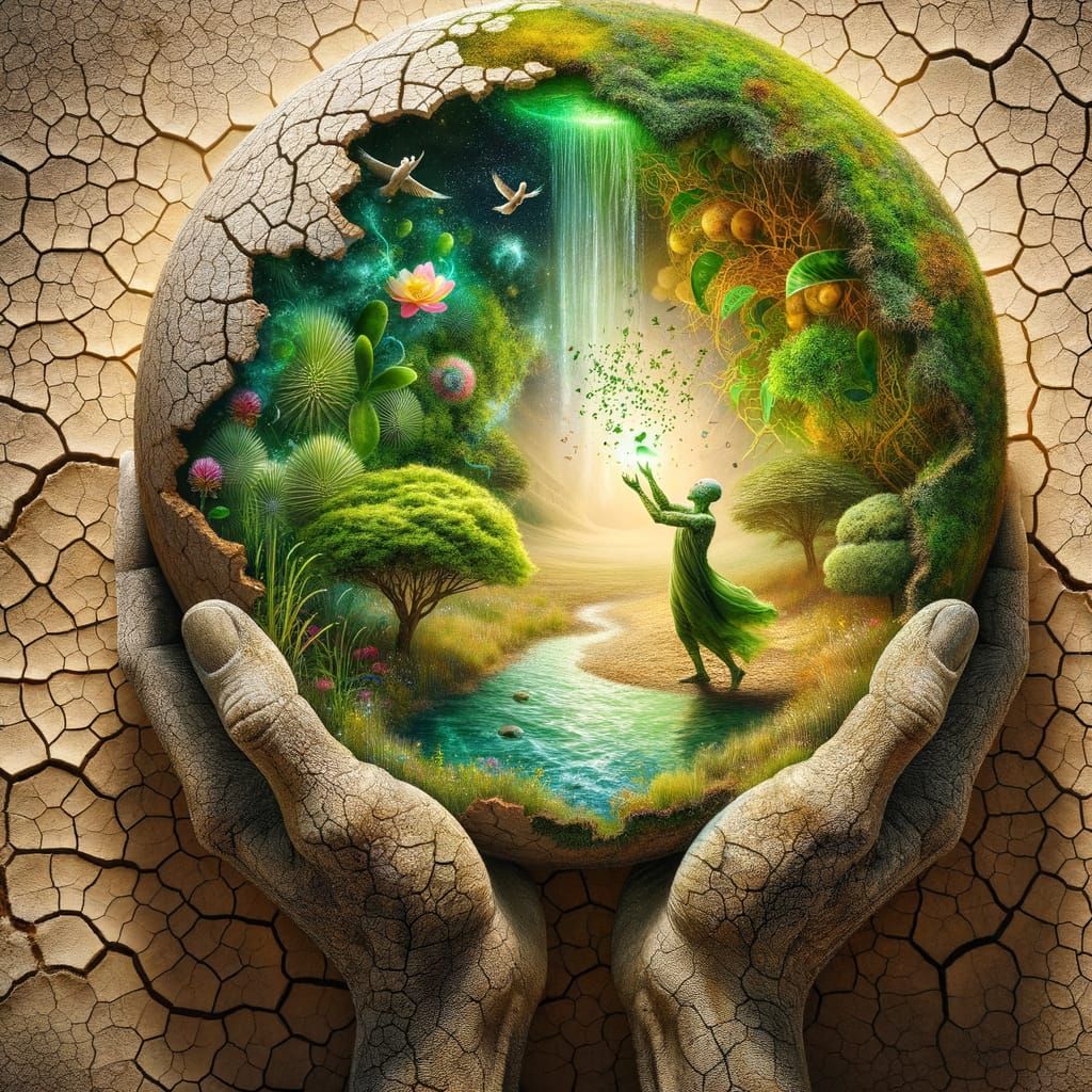 Earth Figure Reveals Oasis of Inner Freedom