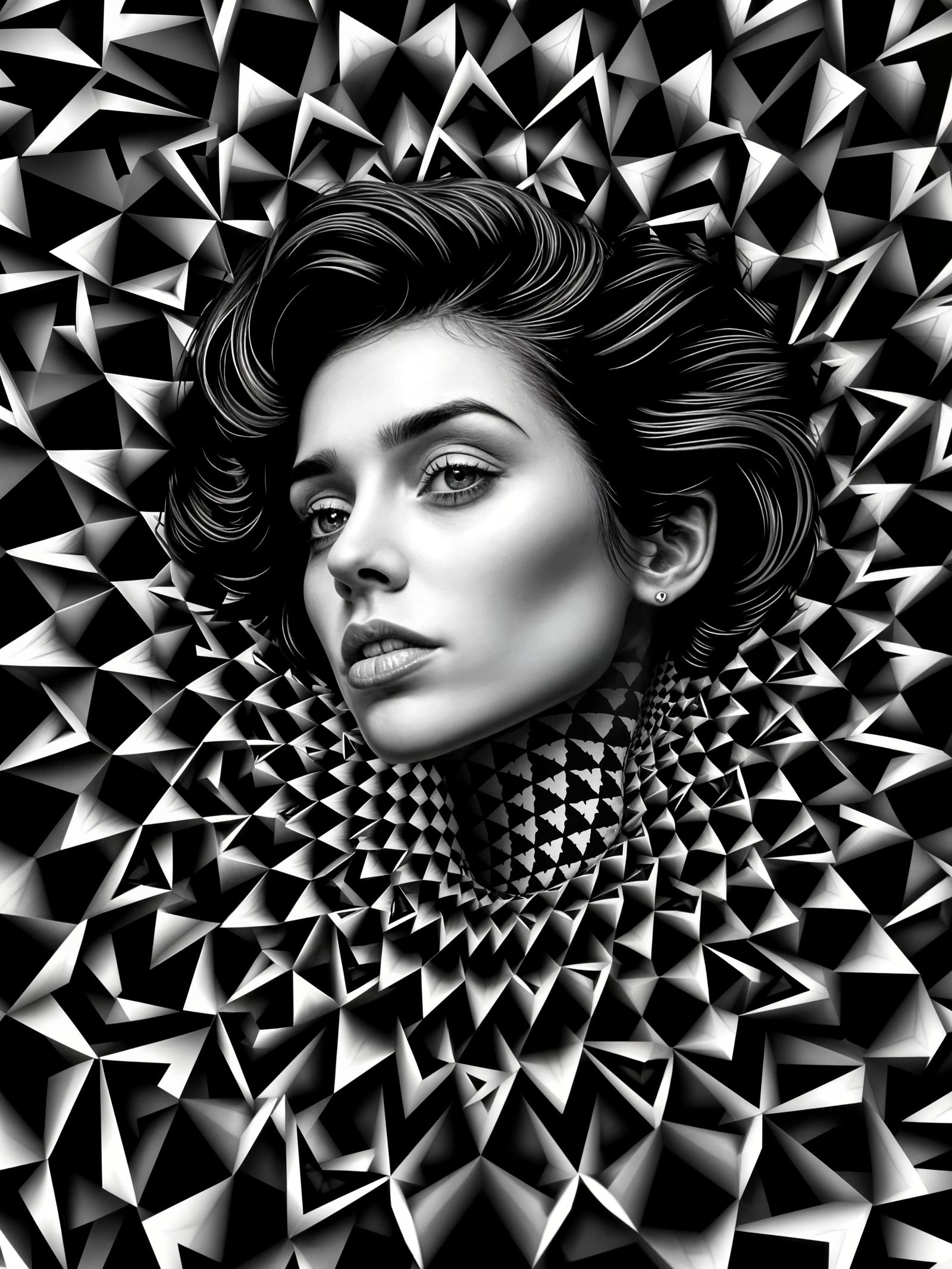 Surreal Infinite Patterns in High-Contrast Colors