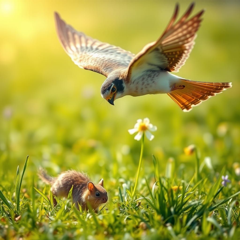 Falcon Nosedive: Hyper-Realistic Point-of-View Image