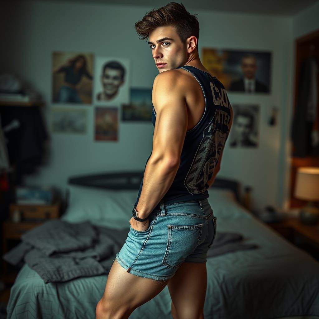 Confident British Chav Exudes Charm in Hyper-Realistic Portr...