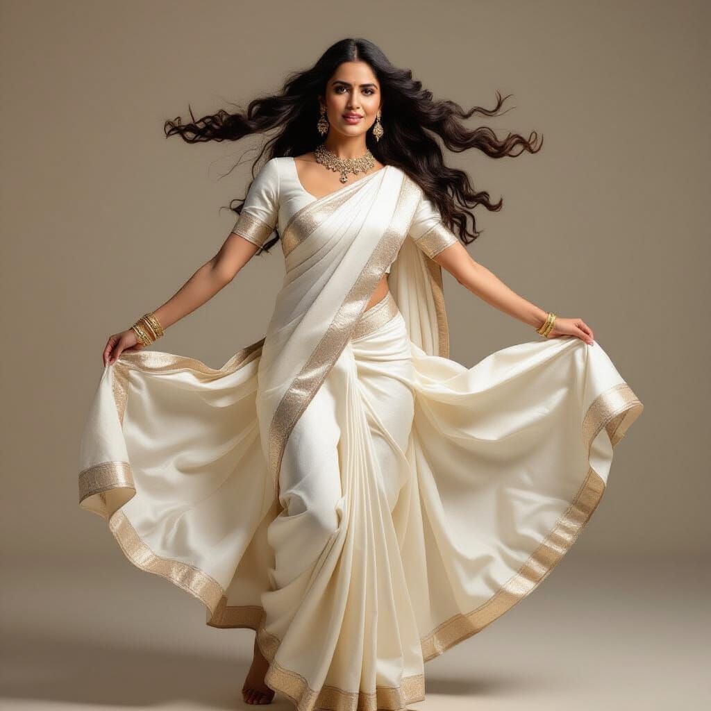 Katrina Kaif in White Saree: A Raja Ravi Varma Inspired Danc...