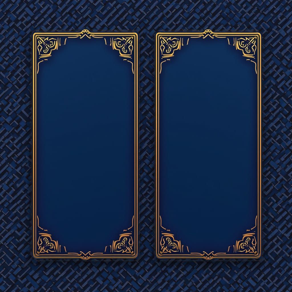 Luxurious Afrofuturistic Book Cover Design in Deep Blue and....