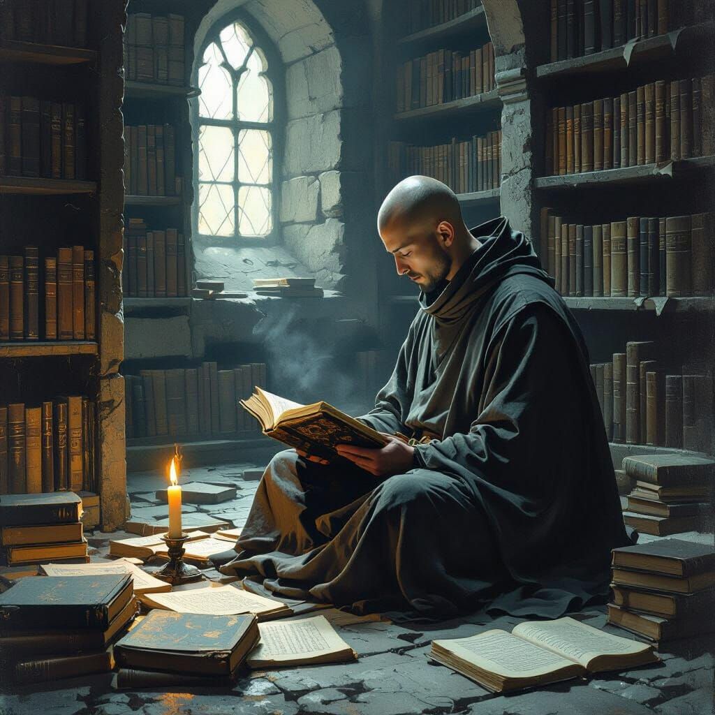 A quiet monk
