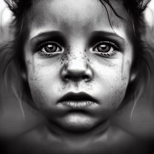 Atlantis Girl Portrait in Photographic Style