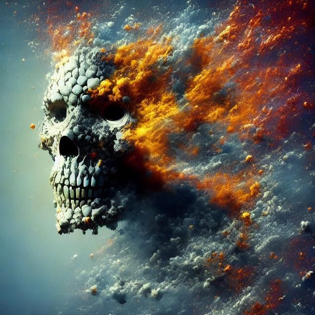 Fractured Skull Statue of Liberty: Claymation Style