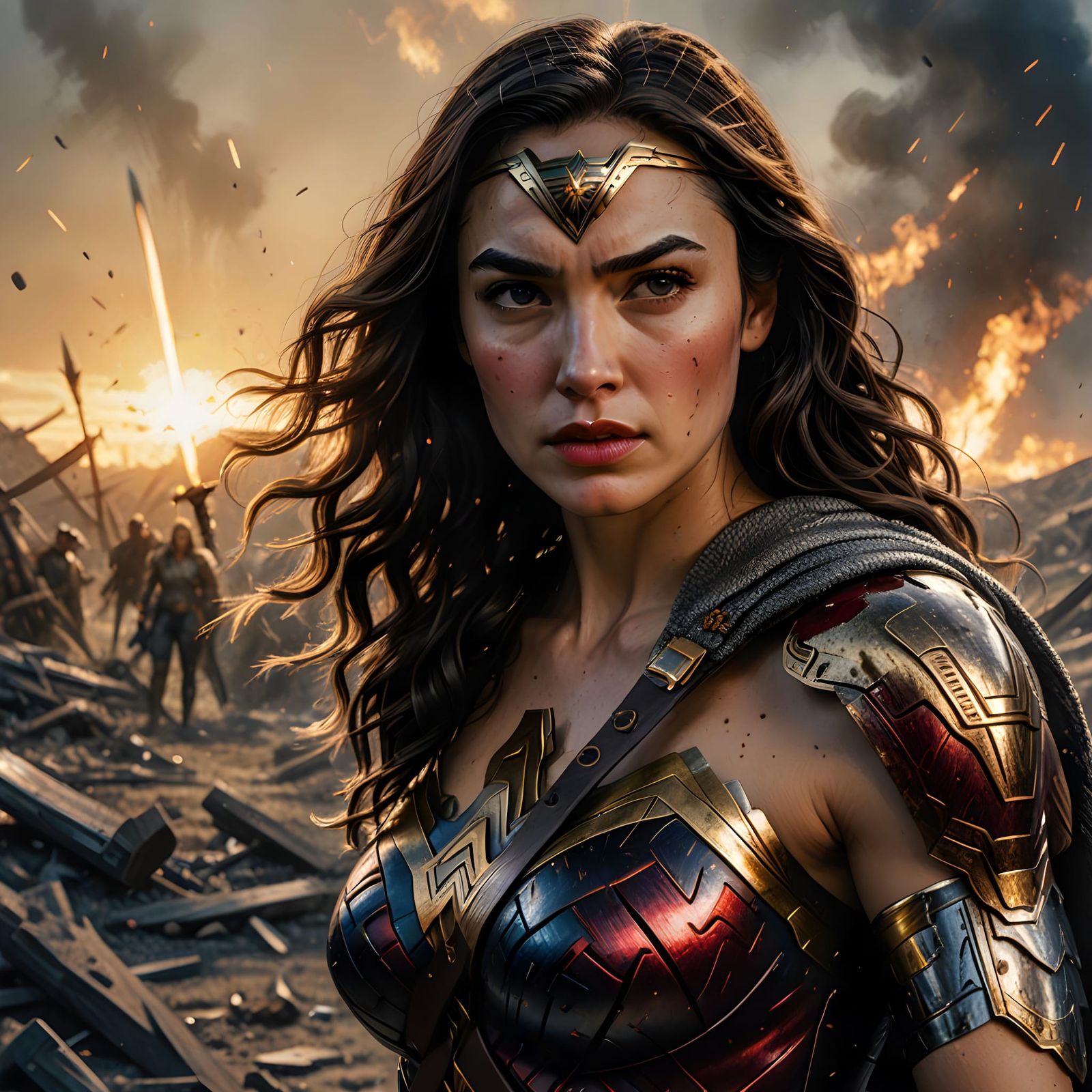 Wonder Woman in Impressionist Realism