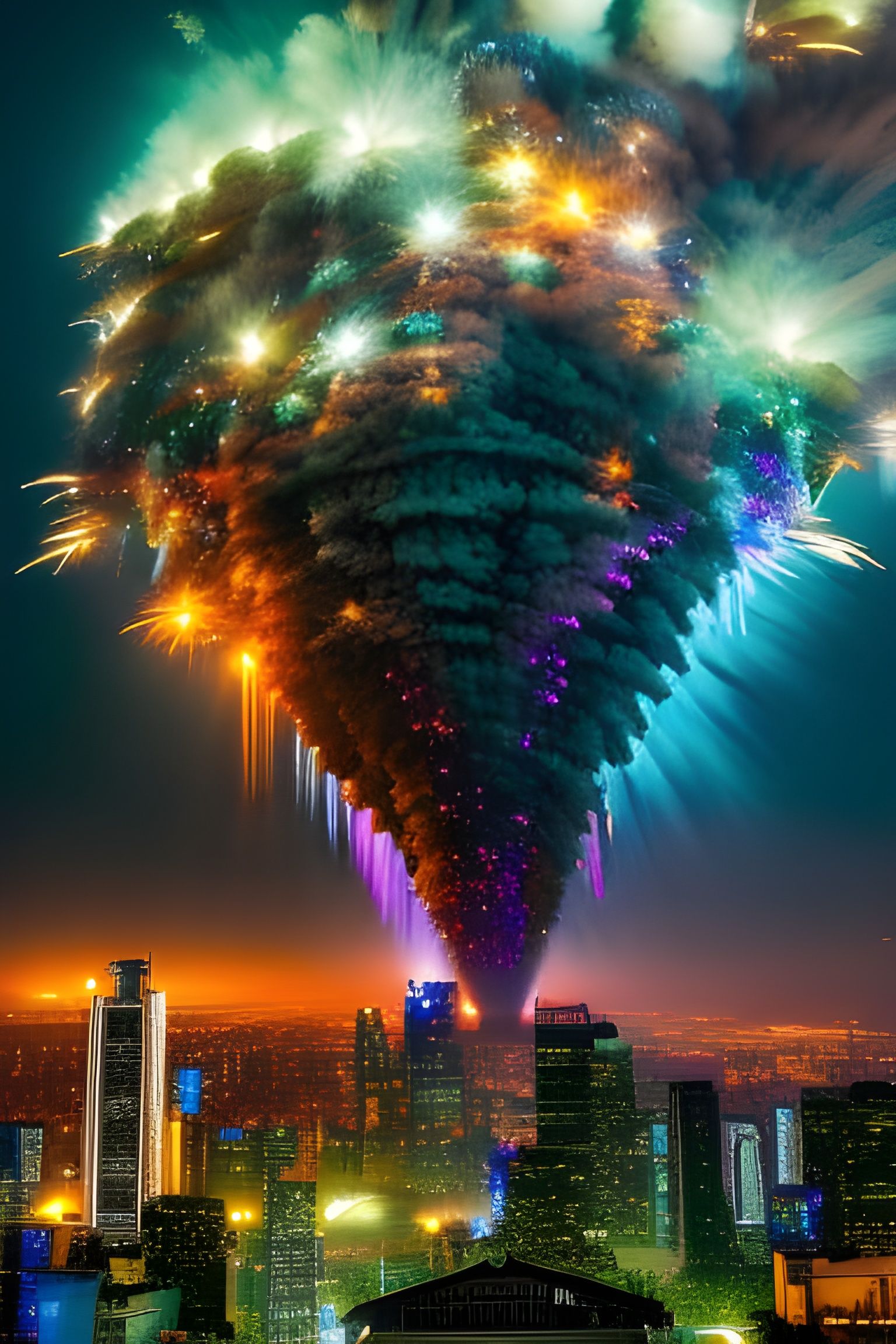 Fireworks explosion