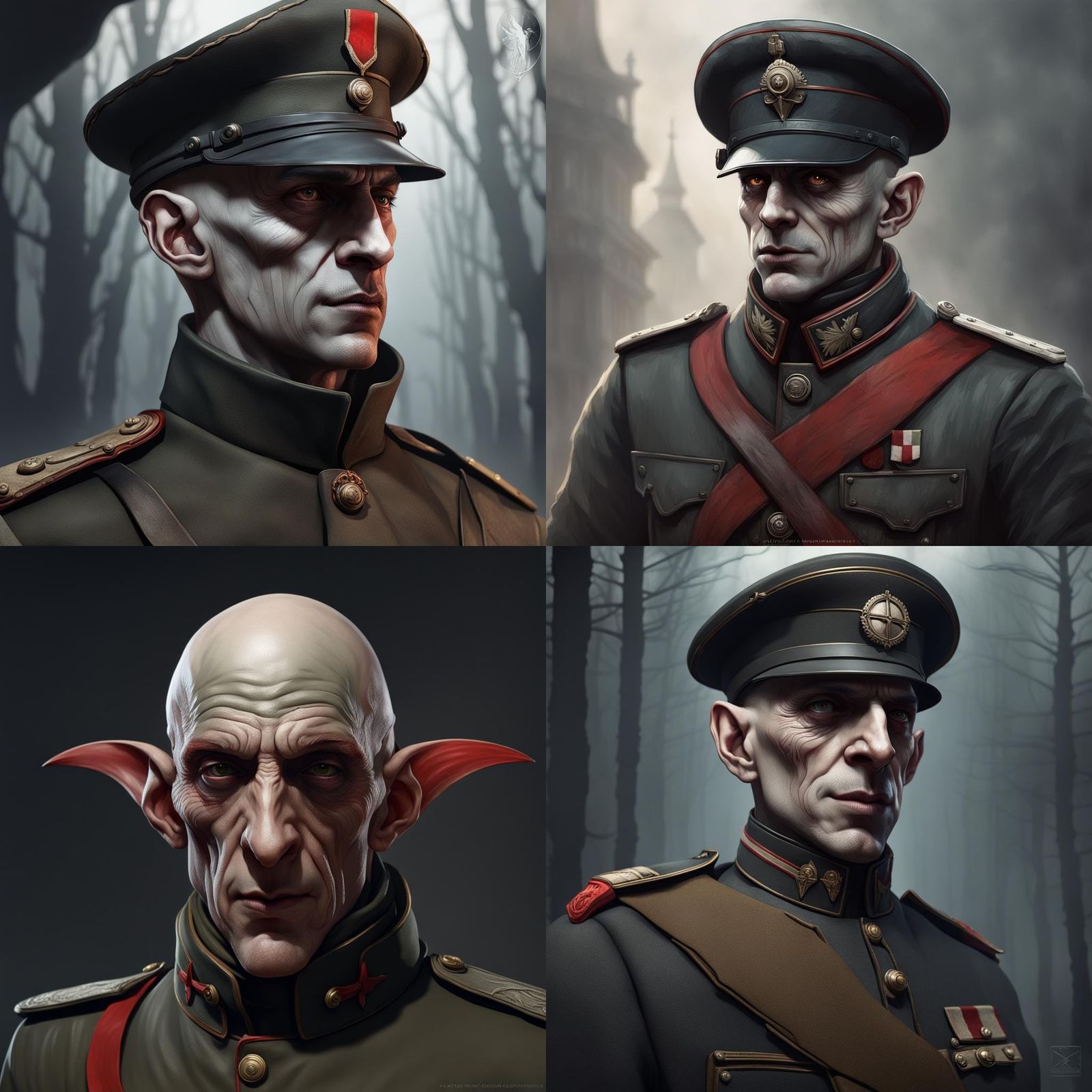 Dark fantasy & Nosferatu soldier WW1 style