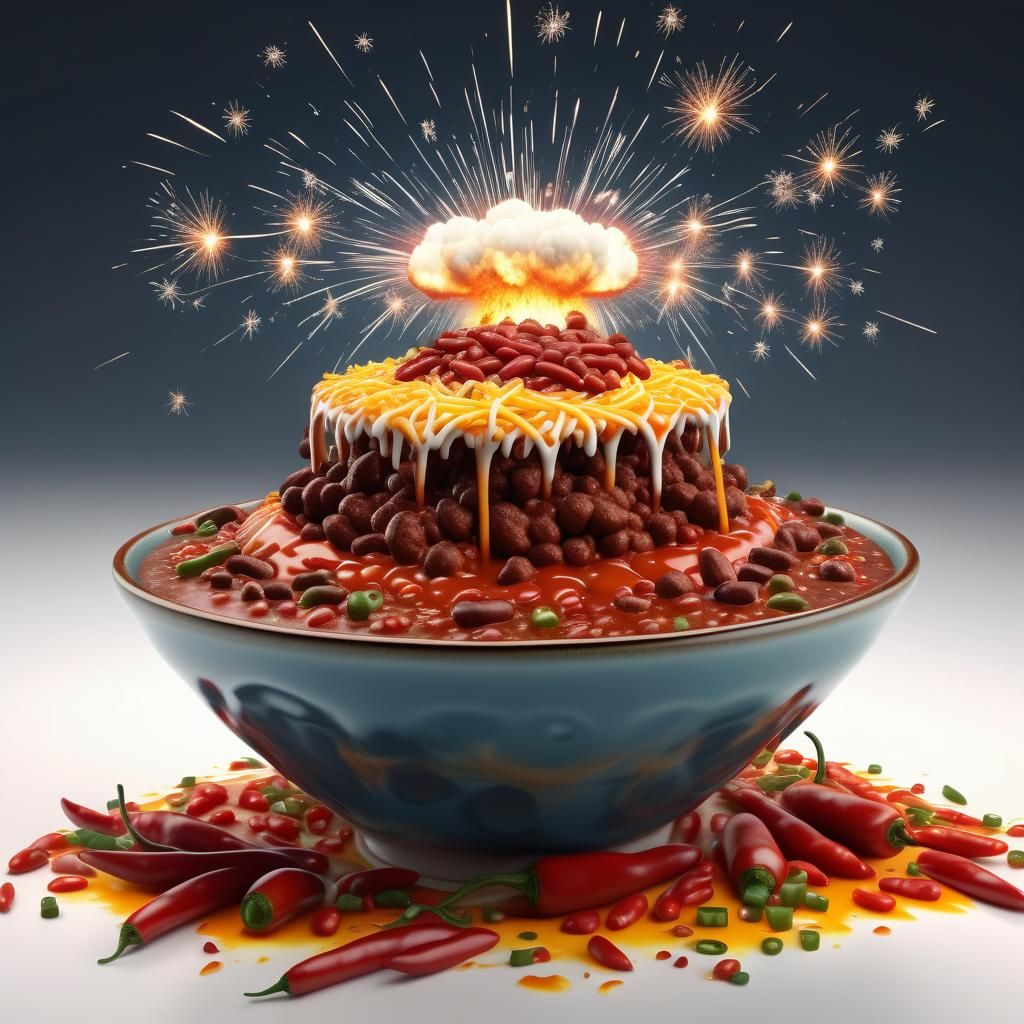Surreal Atomic Explosion Emerges From Chili Bowl