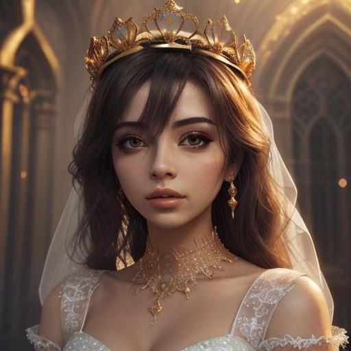 Girl in Wedding Gown: Fantasy Concept Art