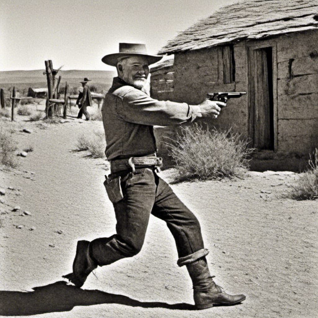 Cowboy Gunfight in the Old West