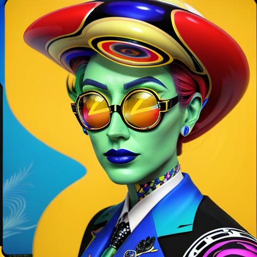 Psychedelic CGI Image in Vivid Colors