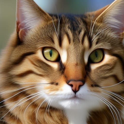 Hyperrealistic Cat Photo in High Resolution