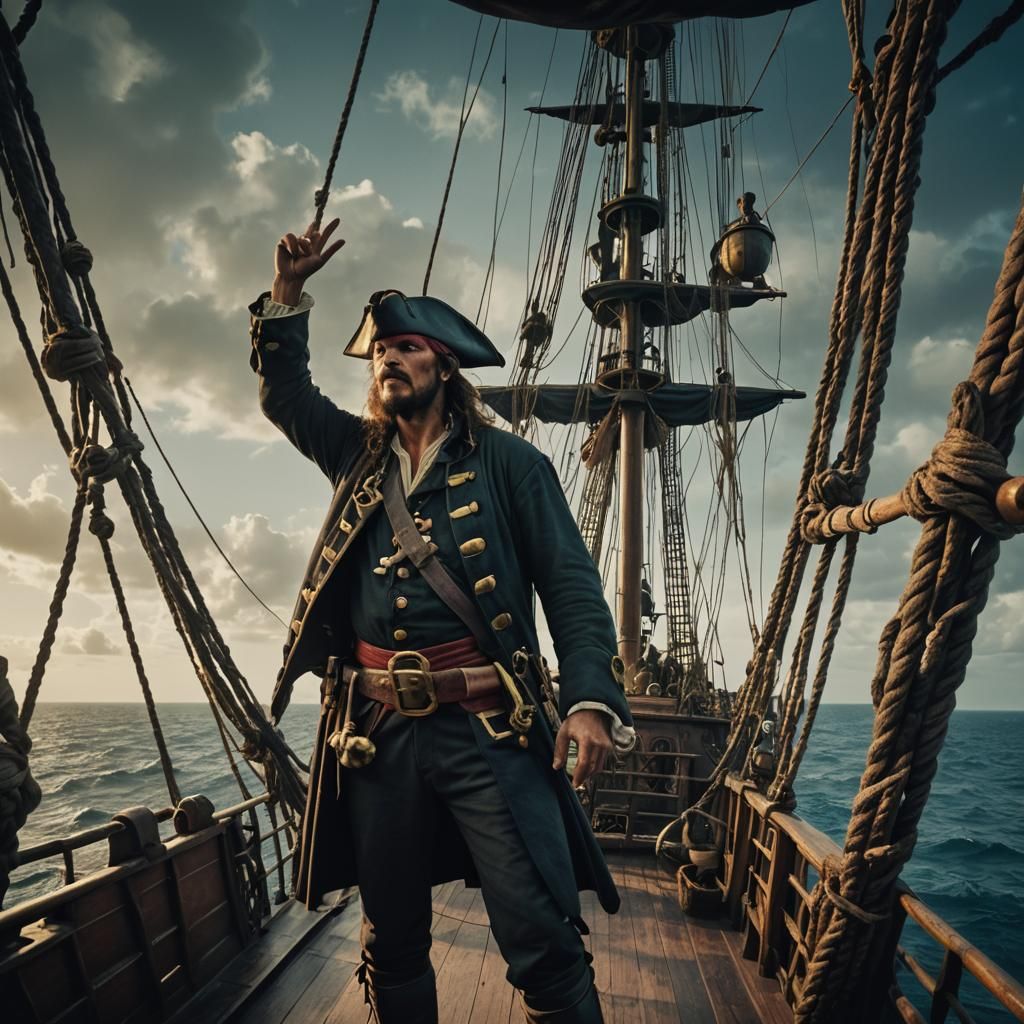 Cinematic Pirate Ship Crow's Nest Film Still