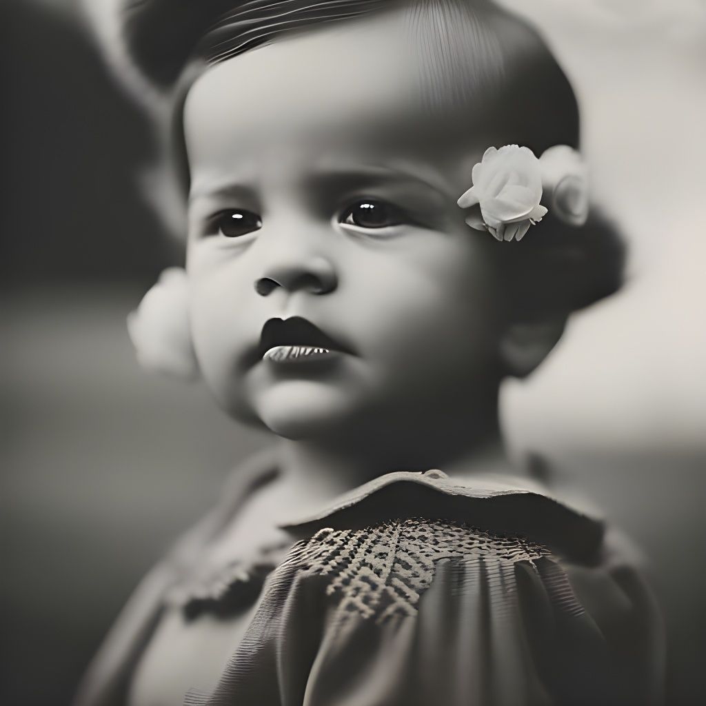 Vintage Sepia Baby Eyes Photography