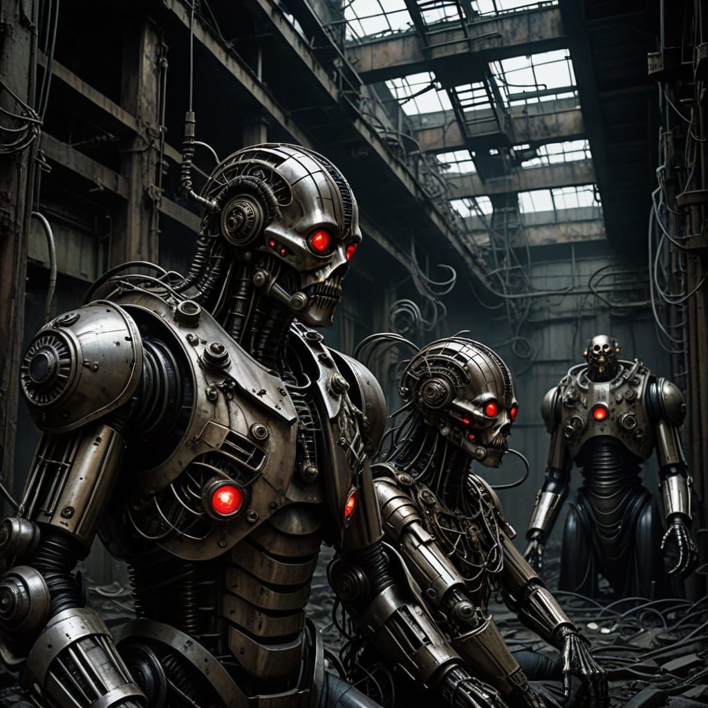 Mechanical Monstrosities in Abandoned Factory