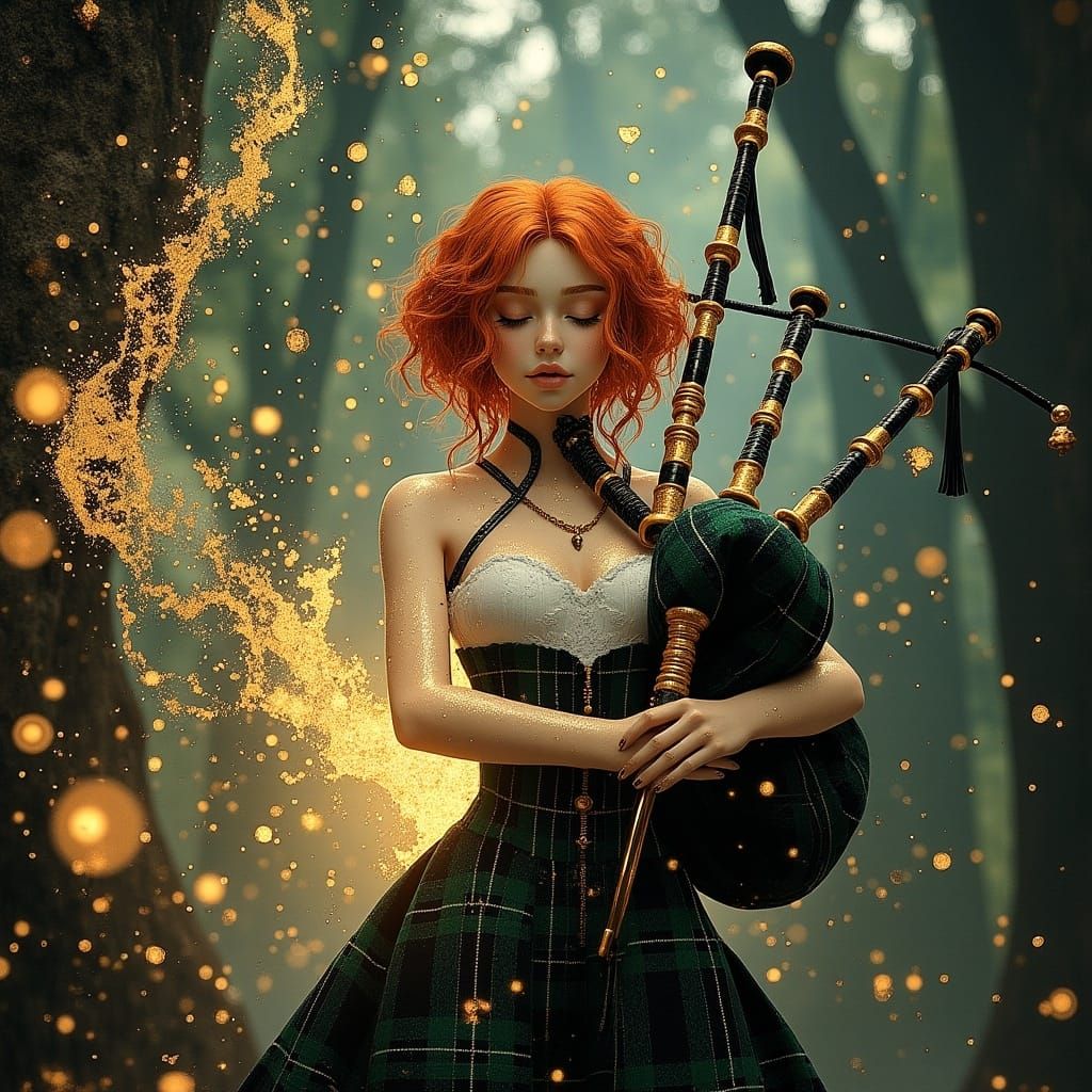 Highlander Femme Fatale Plays Bagpipes, Opens Magical Portal