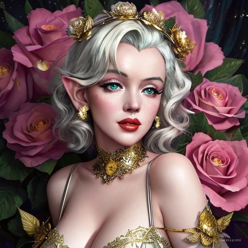 Elf Marilyn Monroe Portrait in 8K Resolution