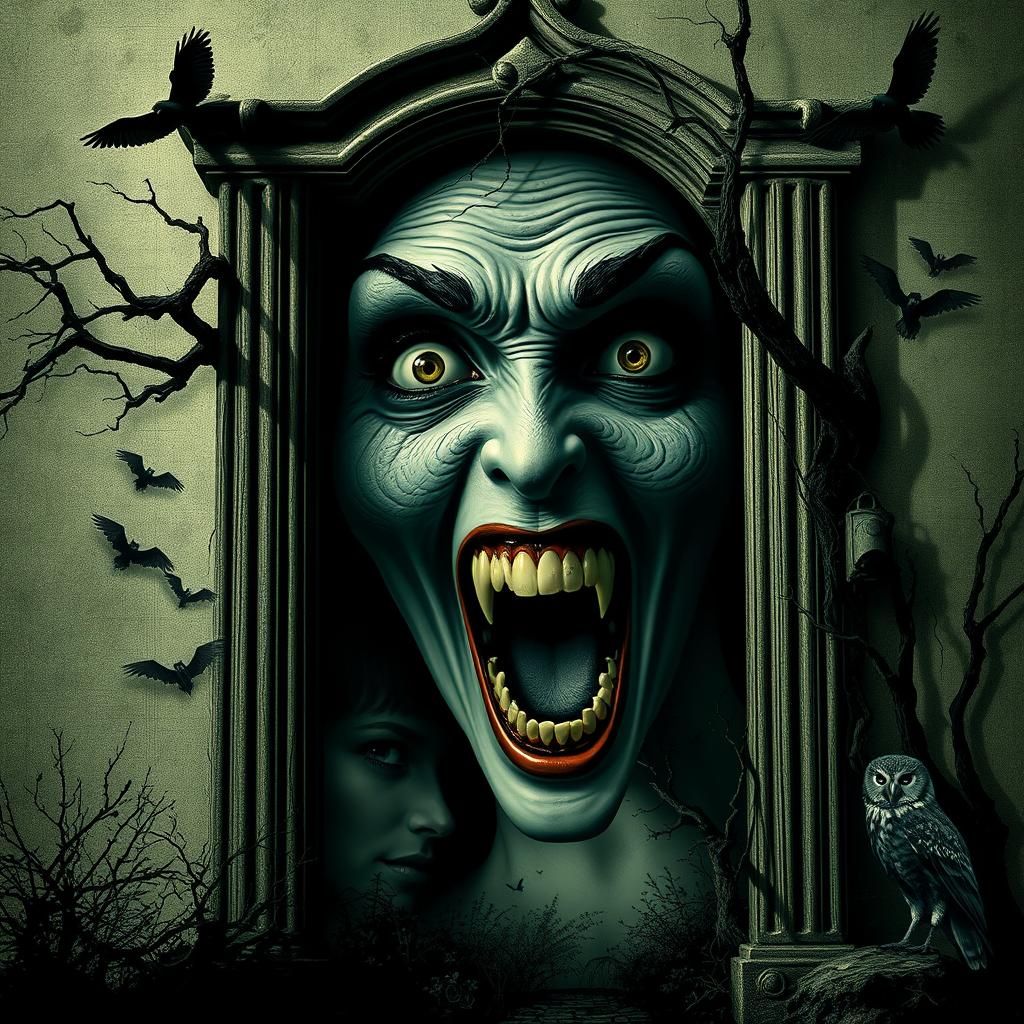 Gothic Horror: Haunted House Doorway