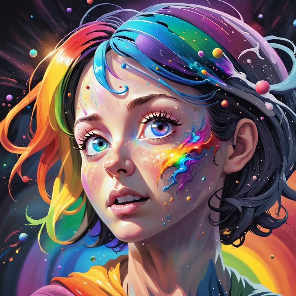 Planet Consumed by Black Hole in Rainbow Cosmos